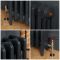 Gietijzeren Radiator 4 Kolommen 36cm Hoog - Railings Grey 31 van Farrow & Ball | Kies de Breedte | Mercury