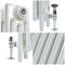 Gietijzeren Radiator 4-Koloms 56cm Hoog Porseleinwit | Kies de Breedte | Mercury