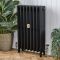 Gietijzeren Radiator 4-Koloms 76cm Hoog Leisteen Zwart | Kies de Breedte | Mercury