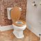Duoblok Toilet Wit met Warm Eiken Toiletzitting - Richmond