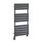Handdoekradiator Dual Fuel / Hybride Antraciet Vlak - Incl. Verwarmingselement en Dual Fuel Radiatorkranen | Keuze Afmeting en Optie voor Kabelafdekking | Lustro