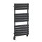 Handdoekradiator Dual Fuel / Hybride Zwart Vlak - Incl. Verwarmingselement en Dual Fuel Radiatorkranen | Keuze Afmeting en Optie voor Kabelafdekking | Lustro