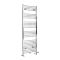 Handdoekradiator Dual Fuel / Hybride Chromen Vlak - 160cm x 50cm - Incl. 600W Verwarmingselement, T-Stuk en Radiatorkranen | Neva