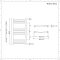 Handdoekradiator Dual Fuel / Hybride Chromen Gebogen Ontwerp - 80cm x 50cm - Incl. 300W Verwarmingselement, T-Stuk en Radiatorkranen | Kent