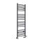 Handdoekradiator Dual Fuel / Hybride Antraciet Gebogen Ontwerp - Incl. Verwarmingselement, T-Stuk en Radiatorkranen | Keuze Afmeting | Artle
