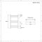 Handdoekradiator Dual Fuel / Hybride Matzwart Vlak - 60cm x 40cm - Incl. 200W Verwarmingselement, T-Stuk en Radiatorkranen | Nox