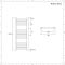 Handdoekradiator Dual Fuel / Hybride Chromen Vlak - 100cm x 40cm - Incl. 300W Verwarmingselement, T-Stuk en Radiatorkranen | Kent