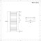 Handdoekradiator Dual Fuel / Hybride Matzwart Vlak - 100cm x 40cm - Incl. 400W Verwarmingselement, T-Stuk en Radiatorkranen | Nox