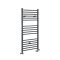 Handdoekradiator Dual Fuel / Hybride Antraciet Vlak - 120cm x 40cm - Incl. 400W Verwarmingselement, T-Stuk en Radiatorkranen | Artle