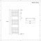 Handdoekradiator Dual Fuel / Hybride Matzwart Vlak - 120cm x 40cm - Incl. 400W Verwarmingselement, T-Stuk en Radiatorkranen | Nox