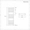 Handdoekradiator Dual Fuel / Hybride Wit Vlak - 120cm x 50cm - Incl. 600W Verwarmingselement, T-Stuk en Radiatorkranen | Ive