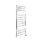 Handdoekradiator Dual Fuel / Hybride Chromen Vlak - 160cm x 50cm - Incl. 400W Verwarmingselement, T-Stuk en Radiatorkranen | Kent