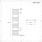 Handdoekradiator Dual Fuel / Hybride Wit Vlak - 160cm x 50cm - Incl. 800W Verwarmingselement, T-Stuk en Radiatorkranen | Ive