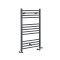 Handdoekradiator Dual Fuel / Hybride Antraciet Vlak - 100cm x 60cm - Incl. 600W Verwarmingselement, T-Stuk en Radiatorkranen | Artle