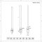 Handdoekradiator Dual Fuel / Hybride Wit Vlak - 100cm x 100cm - Incl. 800W Verwarmingselement, T-Stuk en Radiatorkranen | Ive