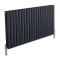Design Radiator Antraciet Horizontale Aluminium DubbelPaneel 119cm x 60cm |Revive Air