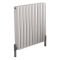 Design Radiator Wit Horizontale Aluminium DubbelPaneel 59cm x 60cm |Revive Air