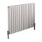Design Radiator Wit Horizontale Aluminium DubbelPaneel 83cm x 60cm |Revive Air