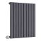 Elektrische Design Radiator Thermostatisch Horizontaal Antraciet  59 x 63,5cm | Sloane