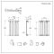Horizontale Design Radiator Enkel Paneel 63,5cm x 42cm - Antraciet | Delta