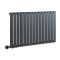Elektrische Design Radiator Horizontaal Antraciet | 63,5cm x 119cm (Enkelpaneel) | met Thermostatisch WiFi Verwarmingselement 1000W | Delta - ECOSO van Hudson Reed