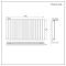 Elektrische Design Radiator Horizontaal Antraciet | 63,5cm x 119cm (Enkelpaneel) | met Thermostatisch WiFi Verwarmingselement 1000W | Delta - ECOSO van Hudson Reed