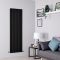 Design Radiator Verticaal Vlak Paneel - Zwart | Keuze Afmetingen | Delta