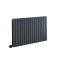 Elektrische Design Radiator Horizontaal Antraciet | 63,5cm Hoog - Keuze Breedte | Keuze WiFi-Thermostaat | Vaste Bedrading of met Stekker | Sloane - ECOSO van Hudson Reed