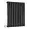 Elektrische Design Radiator Horizontaal Zwart met WiFi Verwarmingselement | 63,5cm x 59cm (Enkel Paneel) | Revive - ECOSO van Hudson Reed