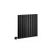 Elektrische Design Radiator Horizontaal Zwart | Keuze Afmeting | Keuze WiFi Thermostaat | Vaste Bedrading of met Stekker | Revive - ECOSO van Hudson Reed