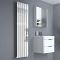 Design Radiator CV Verticaal (Enkel Paneel) Modern 160cm x 45cm - Chroom | Delta