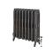 Gietijzeren Radiator Bloemenmotief 76,8cm Hoog - Zwart | Kies de Afmeting | Charlotte