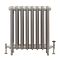 Gietijzeren Radiator Zilver | 76cm Hoog x Kies de Breedte | Erté