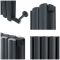 Vloeistofvrije Elektrische Design Radiator Verticaal 178,4cm x 35,4cm (Dubbelpaneel) Antraciet | Keuze WiFi Thermostaat | Revive Ardus
