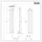 Vloeistofvrije Elektrische Design Radiator Verticaal 178,4cm x 35,4cm (Dubbelpaneel) Antraciet | Keuze WiFi Thermostaat | Revive Ardus