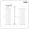 Vloeistofvrije Elektrische Design Radiator Verticaal 178,4cm x 59cm (Dubbelpaneel) Wit | Keuze WiFi Thermostaat | Revive Ardus