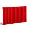 Design Radiator Elektrisch Horizontaal 63,5cm Hoog Rood (Siamese Red) | Keuze Afmeting en Opties voor Thermostaat en Kabelafdekking | Revive