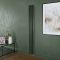 Design Radiator Elektrisch Verticaal Groen (Evergreen) | Keuze Afmeting en Opties voor Thermostaat en Kabelafdekking | Revive