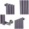 Design Radiator Elektrisch Horizontaal 63,5cm Hoog Paars (Dahlia Purple) | Keuze Afmeting en Opties voor Thermostaat en Kabelafdekking | Revive