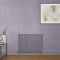 Design Radiator Elektrisch Horizontaal 63,5cm Hoog Paars (Dahlia Purple) | Keuze Afmeting en Opties voor Thermostaat en Kabelafdekking | Revive