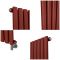 Design Radiator Elektrisch Verticaal Rood (Booth Red) | Keuze Afmeting en Opties voor Thermostaat en Kabelafdekking | Revive