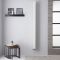 Design Radiator CV Verticaal (Enkel Paneel) Modern 180cm x 10cm - Wit | Uno