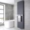 Plaatradiator Verticaal Staal Antraciet 60cmx 180cm Incl. Handdoekrek Staal 6cm x 52cm x 12.5cm |Rubi