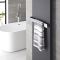 Plaatradiator Verticaal Staal Antraciet 60cmx 180cm Incl. Handdoekrek Staal 6cm x 52cm x 12.5cm |Rubi