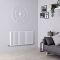 Design Radiator Horizontaal 60cm Aluminium Wit  | Keuze Afmeting | Revive Air