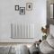 Elektrische Design Radiator Horizontaal Wit | Keuze Afmeting | Keuze WiFi Thermostaat | Vaste Bedrading of met Stekker | Sloane - ECOSO van Hudson Reed