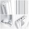 Design Radiator Verticaal met Spiegel Wit Keuze Afmeting | Sloane