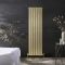 Design Radiator Verticaal 160cm x 45cm Vlak Paneel Ontwerp - Satijn Goud | Delta