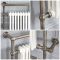 Handdoekradiator Elektrisch Klassiek 93cm x 62cm - Donker Geborsteld Messing | Elizabeth