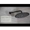 Nox Douchekop d.30cm Rond Zwart